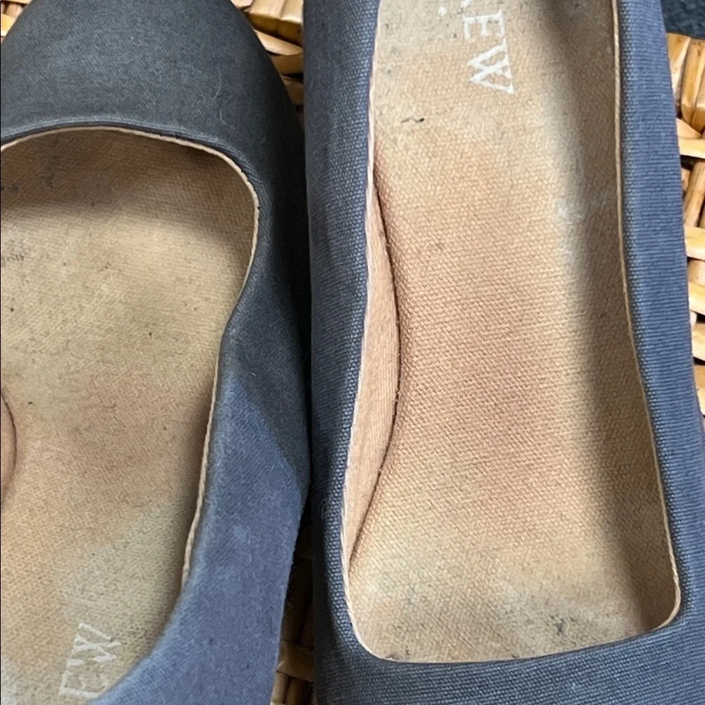 J. Crew Gray Cream Wedges Slip-On Comfort